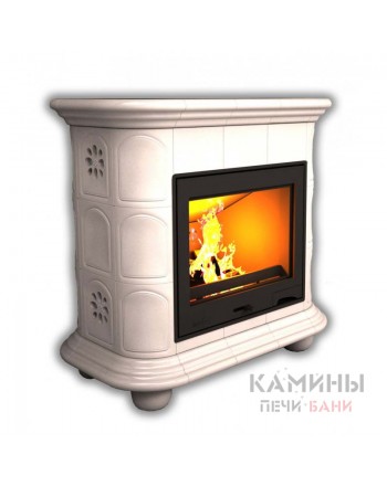 Изразцовый камин Прованс пристенный однотонный А