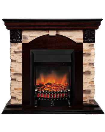 Электрокамин RealFlame Dublin Rock Corner STD/EUG AO с Fobos S BL RC