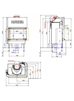 Топка-камин Brunner ECK BKH 42-66-42 STR