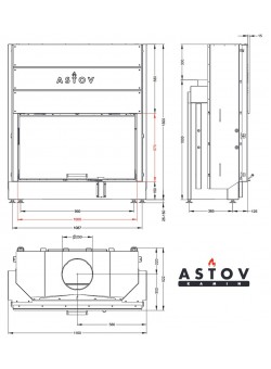 Каминная топка АСТОВ ПС 10057