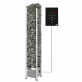 Печь для бани SAWO TOWER TH3-35Ni2-P (3,5 кВт, нержавейка), выносной пульт (встроенный блок мощности, пульт покупается отдельно) для бани и сауны