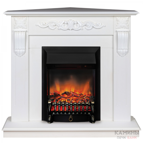 Электрокамин RealFlame Dominica Corner WT c очагом Fobos Lux BL RC