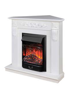 Электрокамин RealFlame Dominica Corner WT c Majestic Black RC