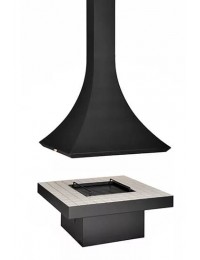 Островной открытый камин LOFT - 05