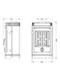 Чугунная печь Invicta Chatel