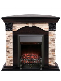 Электрокамин Dublin Rock Corner AO с Fobos Lux BL RC