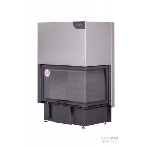 Каминная топка Экокамин ДЕЛЬТА 800 RB два стекла правая принтинг черный шамот Каминная топка Экокамин ДЕЛЬТА 800 RB два стекла правая принтинг черный шамот