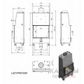 Каминная топка Kratki Lucy/PW/12/W