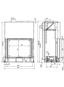 Каминная топка Austroflamm 80x64 S 2.0 