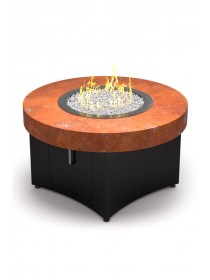  Стол-камин газовый из стали кортен