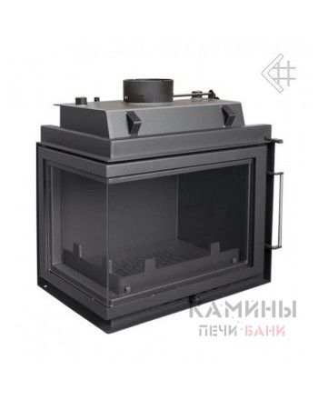 Каминная топка Kratki Maja/PW/BL/12/BS/W (угловое стекло слева, змеевик)