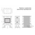 Изразцовый камин Прованс КимрПечь пристенный однотонный А с дровником Изразцовый камин Прованс КимрПечь пристенный однотонный А с дровником