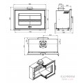 Печь-камин ASTON "SENATOR 14.870" из нержавеющей стали