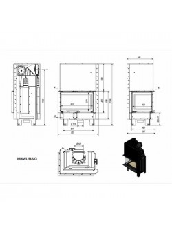 Каминная топка Kratki MBM/L/BS/G