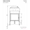 Каминная топка Hoxter HAKA 63/51WT с водяным контуром