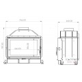 Каминная топка A.caminetti FLAT 60 OPEN SIDE Каминная топка A.caminetti FLAT 60 OPEN SIDE