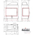 Каминная топка АСТОВ П2С 800 L/P Каминная топка АСТОВ П2С 800 L/P