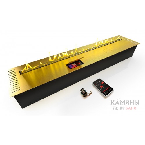 Автоматический биокамин ZeFire М 1400 латунный с ДУ (ZeFire) Автоматический биокамин ZeFire М 1400 латунный с ДУ (ZeFire)