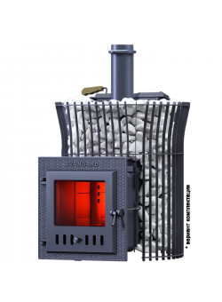 Печь Авангард ЗК 25 (М) Pro Ураган в сетке Тюльпан