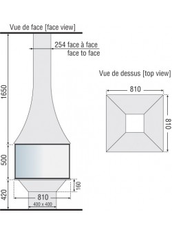 Центральный камин Julietta 985 JC Bordelet 