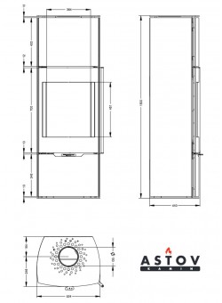 Камин Астов F 451 XL