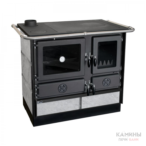 Печь-камин MBS THERMO MAGNUM STONE с камнем
