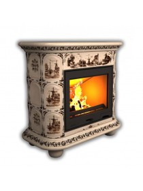Изразцовый камин Прованс пристенный Художественный
