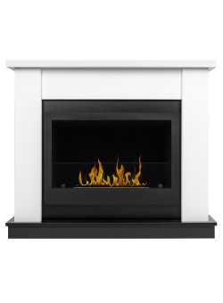 Каминокомплект: Биокамин Firelight BFP/P-2520, портал Canto 25 белый