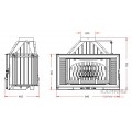 Каминная топка Invicta Invicta 840 Horizontal с шибером Каминная топка Invicta Invicta 840 Horizontal с шибером