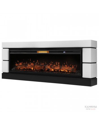 Каминокомплект: Очаг Royal Thermo Aurora RTFP/P-AR60LS, портал Moderno 60, белый