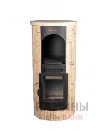 Печь отопительно-варочная Лада Ламель Окаменевшее дерево