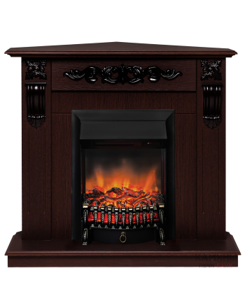 Электрокамин RealFlame Dominica Corner DN c очагом Fobos Lux Black RC