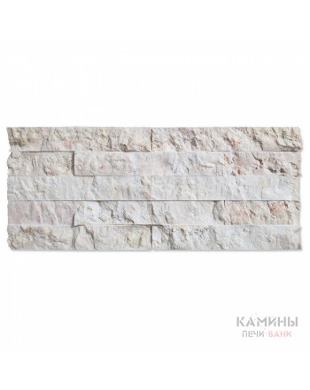 Плитка из "Мрамора" (белый) рваный камень