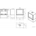 Печь-камин Defro Home Cuben S