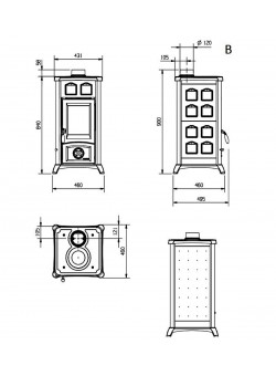Печь камин La Nordica Gemma