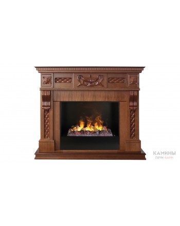 Электрокамин Corsica Lux 26 NT с очагом 3D Cassette 630 + Black вставка