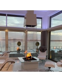 Центральный пирамидальный камин CV077 Bloch Design