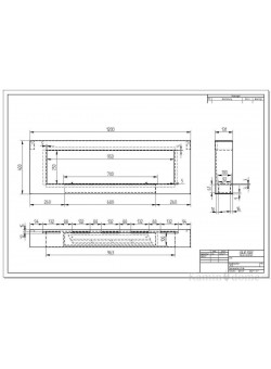 Биокамин Orion 1200 с белой рамкой со стеклом (ZeFire)