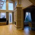 Облицовка и монтаж топки Астов М 700Б изразцами коллекции Птицы