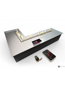 Автоматический биокамин ZeFire М 1000X1400 угловой шлифованный с ДУ (ZeFire)