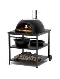 Садовая чугунная печь LEGENDA GARDEN (с основанием из немецкого шамота) на подставке