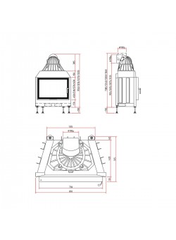 Каминная топка Schmid Lina 73s