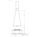 Центральный подвесной камин LOFT - 07/1 Центральный подвесной камин LOFT - 07/1