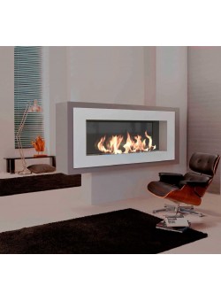 Биокамин Elliot 1500 белый со стемалитом (Zefire)