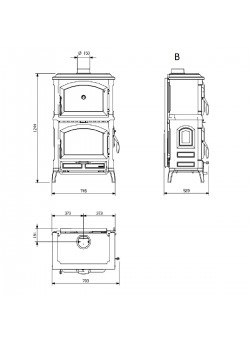 Печь камин La Nordica Isotta Forno Evo