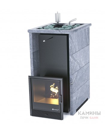 Печь ИзиСтим «ГЕЛЕНДЖИК» В ТРЕХСТОРОННЕМ КОЖУХЕ С ОТКРЫТЫМ ВЕРХОМ
