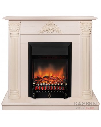 Электрокамин RealFlame Stefania WT с Fobos s Lux BL RC