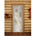 Дверь Doorwood Престиж Фотопечать для бани сатин 8 мм