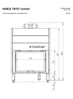 Каминная топка Hoxter HAKA 78/57T