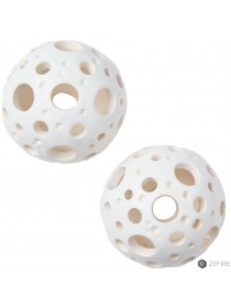 Шары белые с отверстиями трех размеров 2 шт (ZeFire)